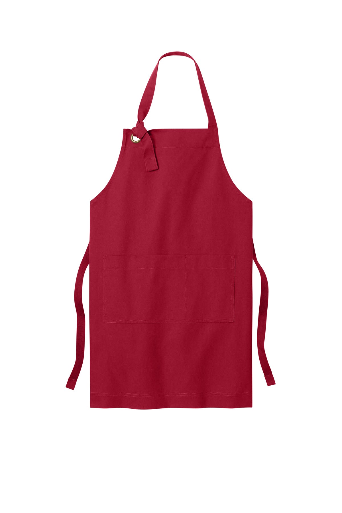 Port Authority Signature Heavy Twill Bib Apron - Rich Red
