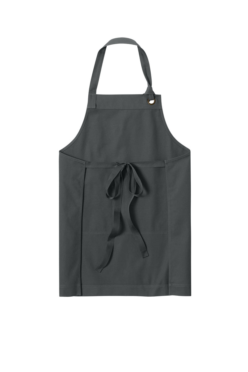 Port Authority Signature Heavy Twill Bib Apron - Storm Grey