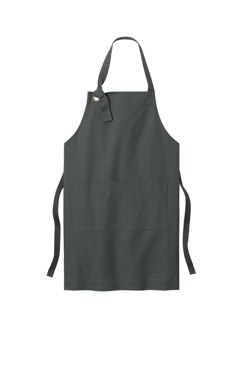 Port Authority Signature Heavy Twill Bib Apron - Storm Grey
