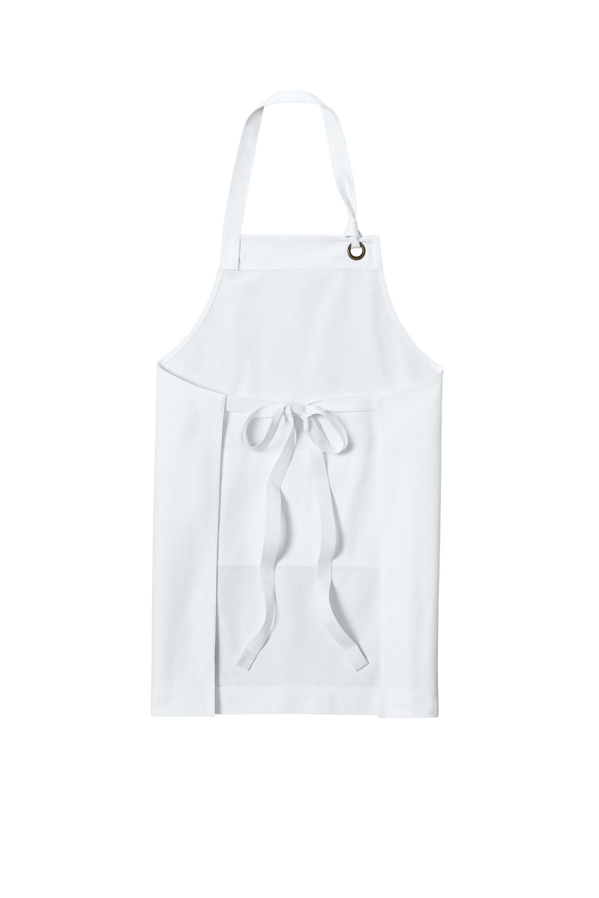 Port Authority Signature Heavy Twill Bib Apron - White