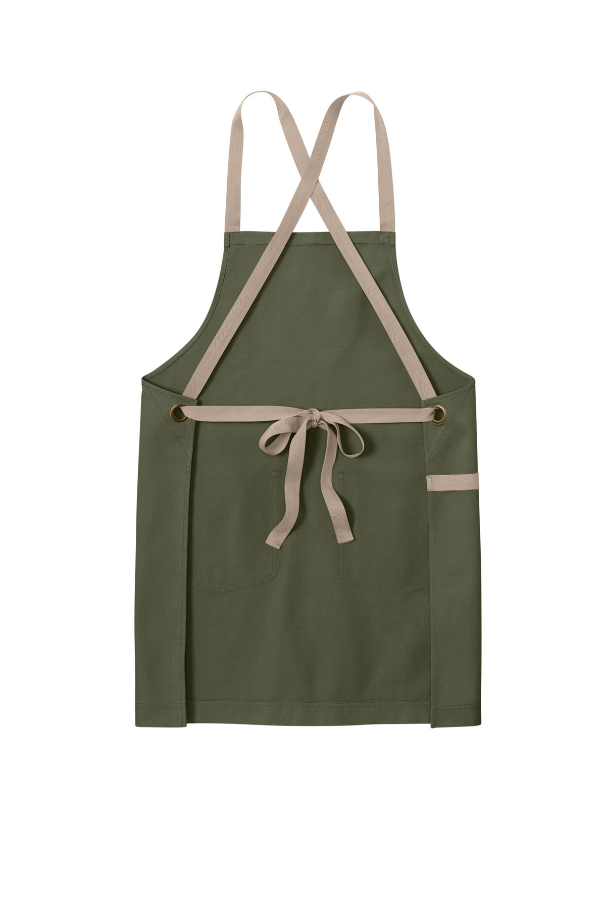 Port Authority  Signature Heavy Twill Crossback Apron - Olive Drab Green