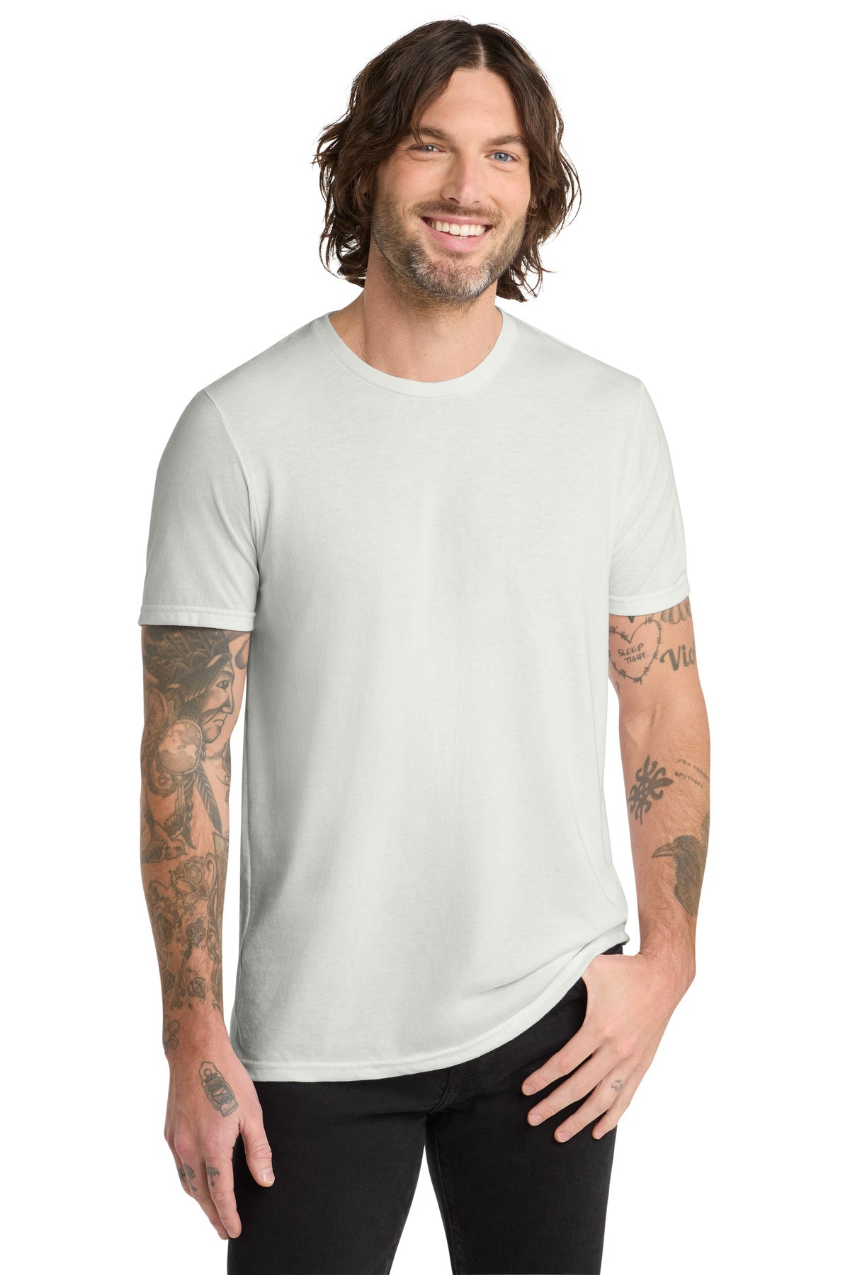 Allmade   Unisex Tri-Blend Tee - Fairly White