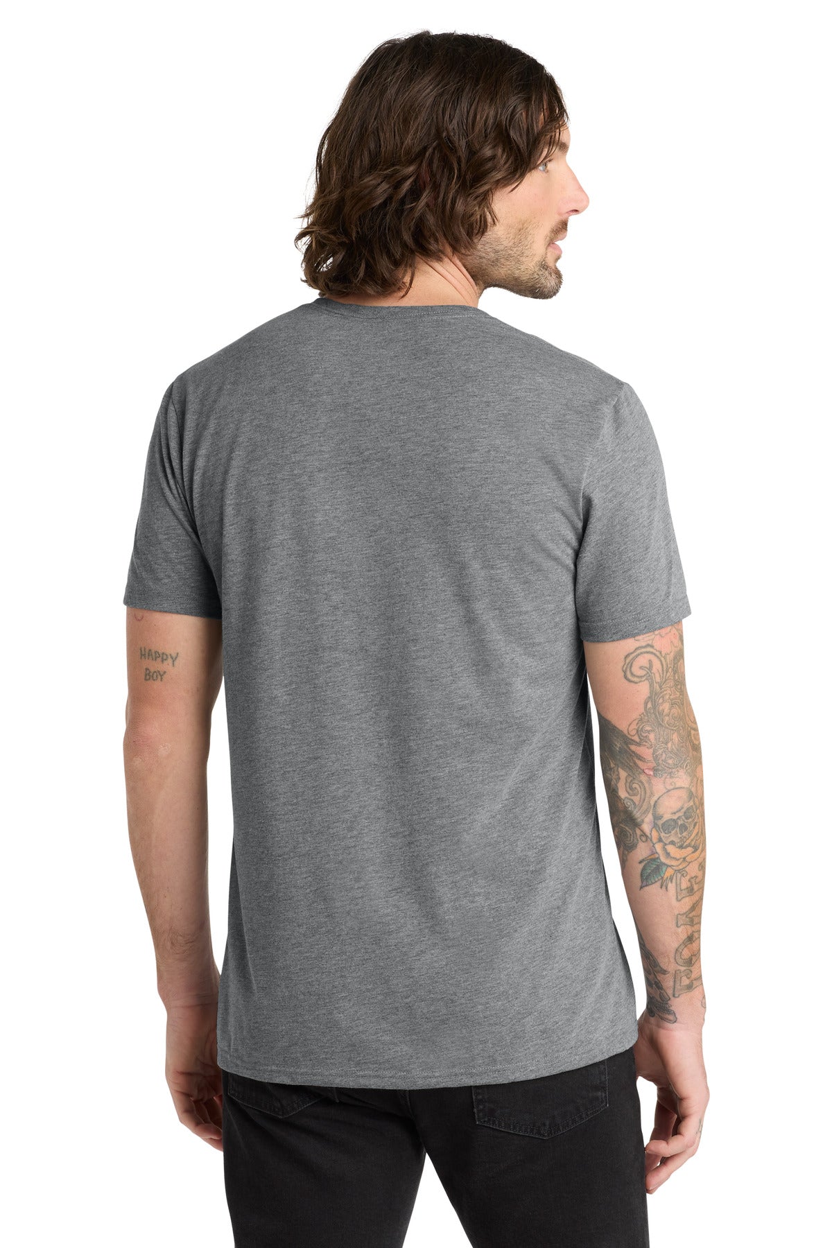 Allmade  Unisex Tri-Blend V-Neck Tee - Aluminum Grey