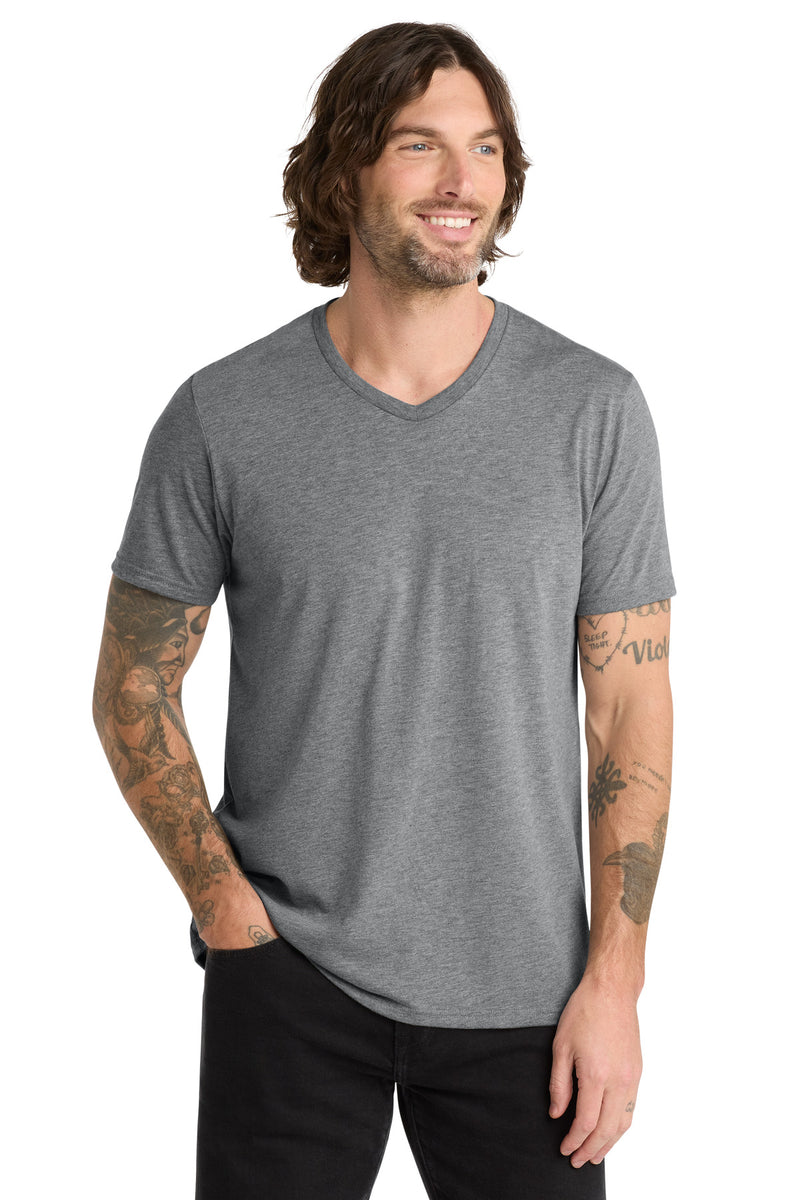 Allmade  Unisex Tri-Blend V-Neck Tee - Aluminum Grey