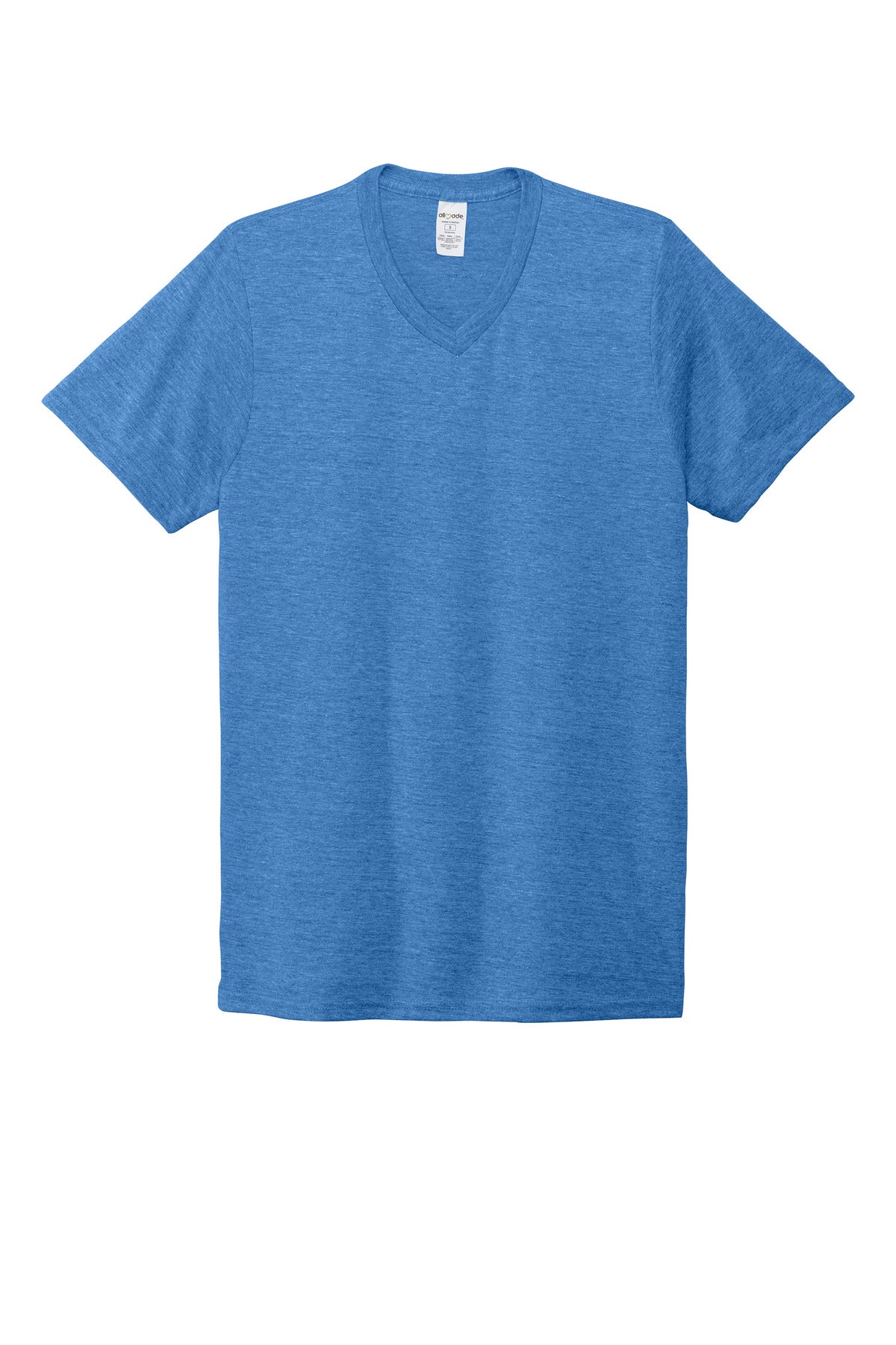 Allmade  Unisex Tri-Blend V-Neck Tee - Azure Blue