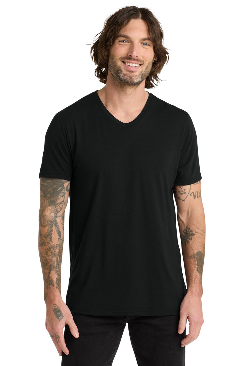 Allmade  Unisex Tri-Blend V-Neck Tee - Deep Black