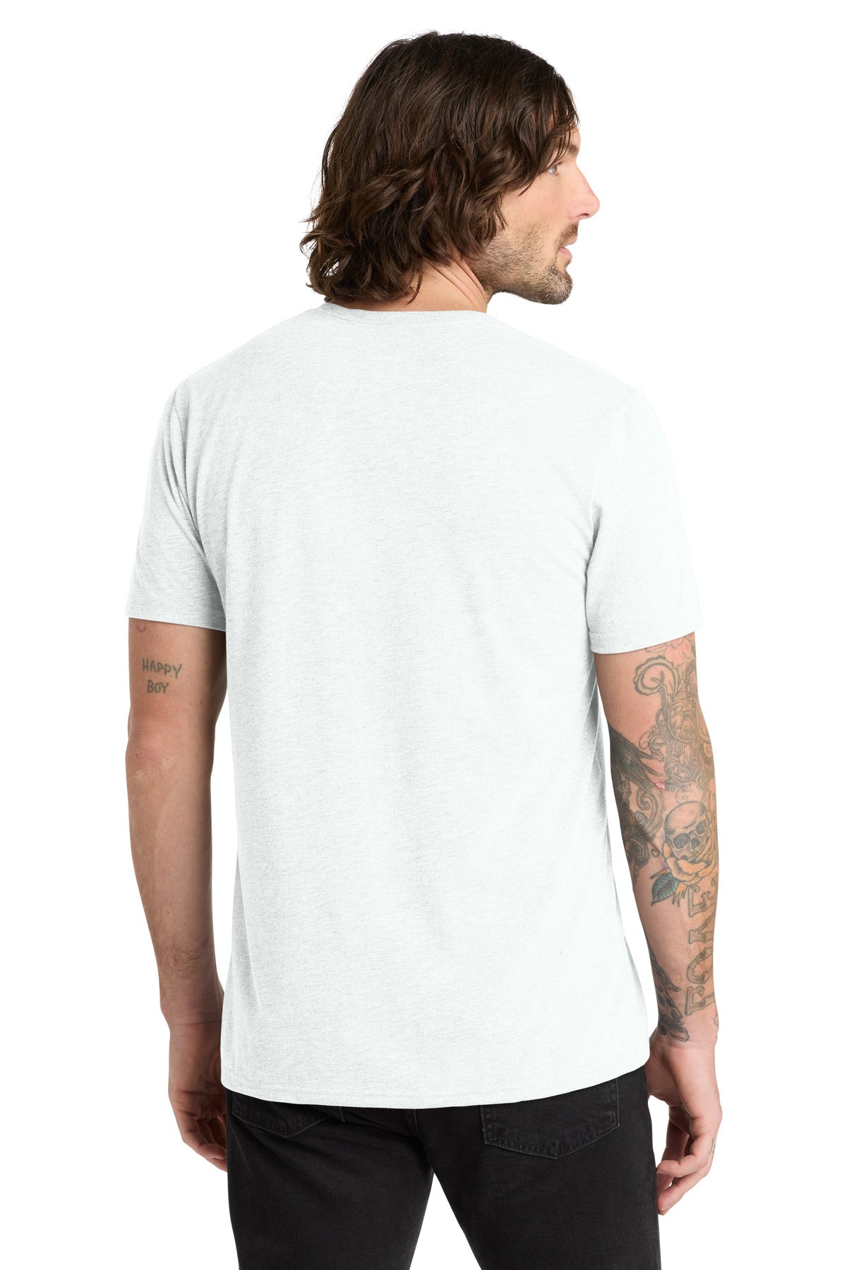 Allmade  Unisex Tri-Blend V-Neck Tee - Fairly White