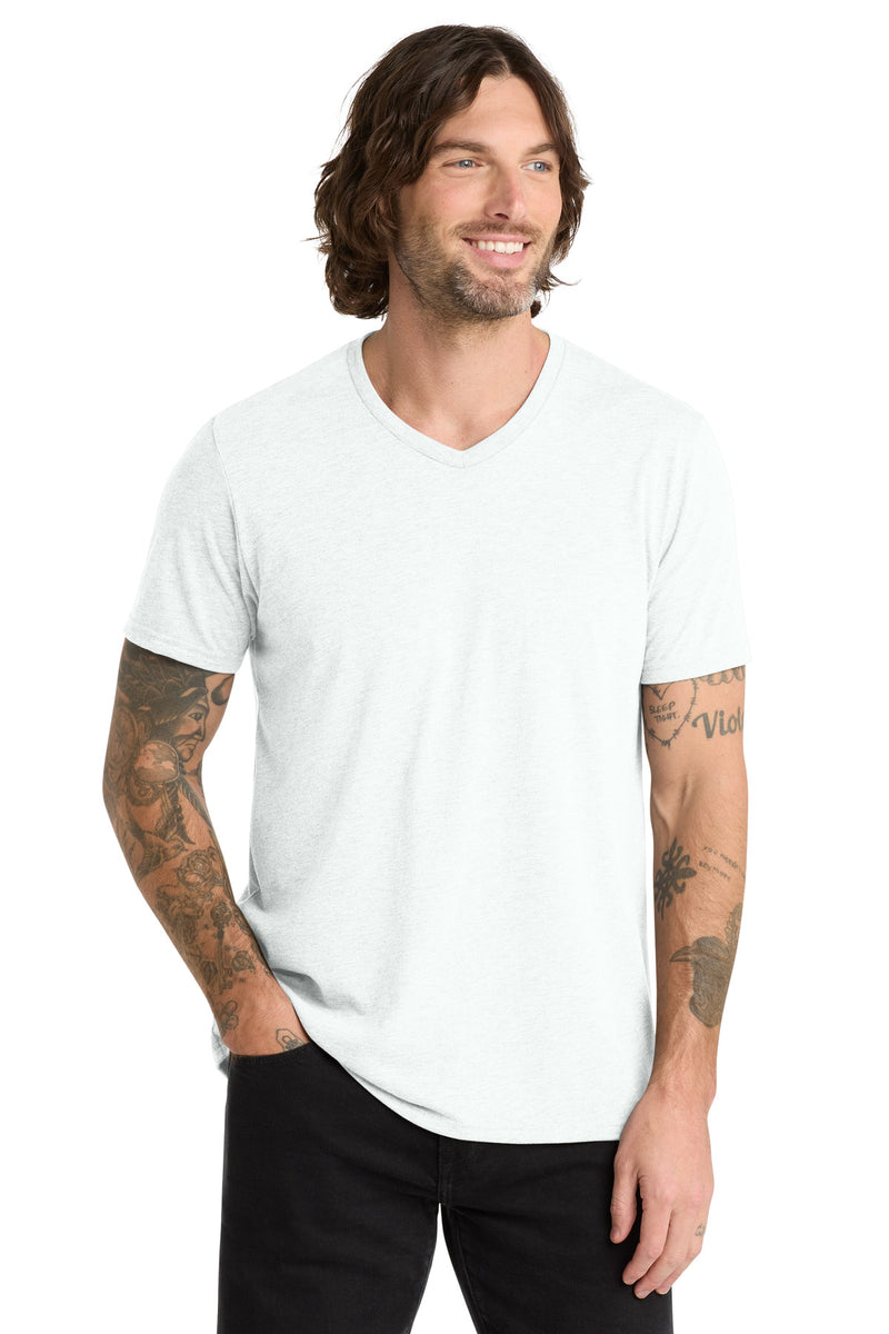 Allmade  Unisex Tri-Blend V-Neck Tee - Fairly White