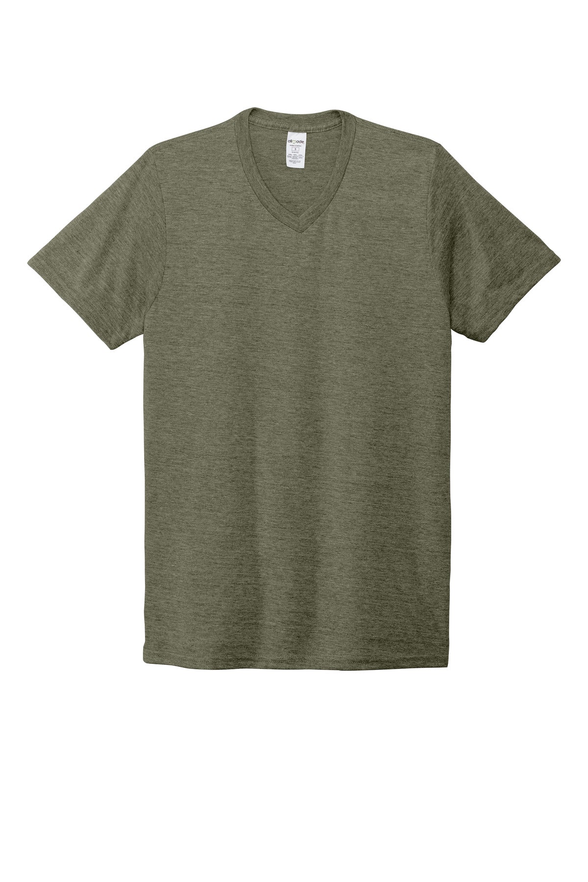 Allmade  Unisex Tri-Blend V-Neck Tee - Olive You Green