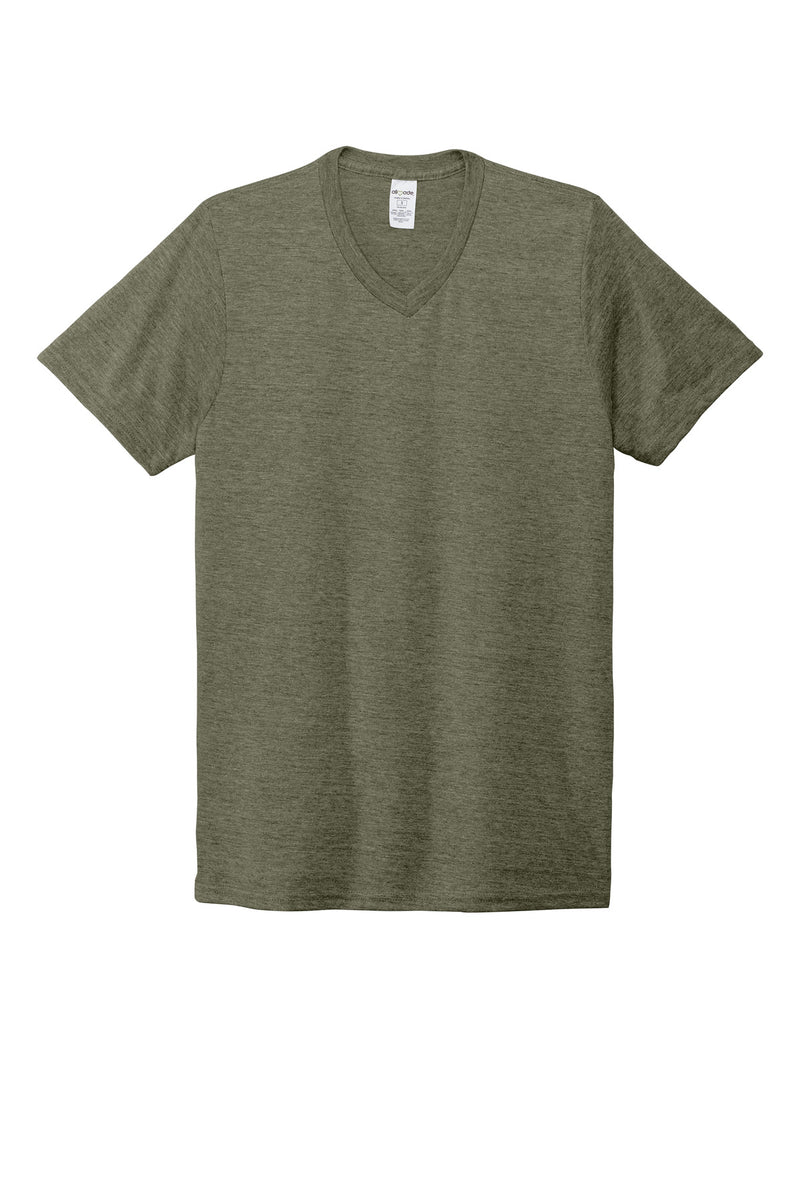 Allmade  Unisex Tri-Blend V-Neck Tee - Olive You Green