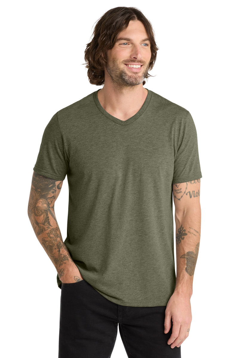 Allmade  Unisex Tri-Blend V-Neck Tee - Olive You Green