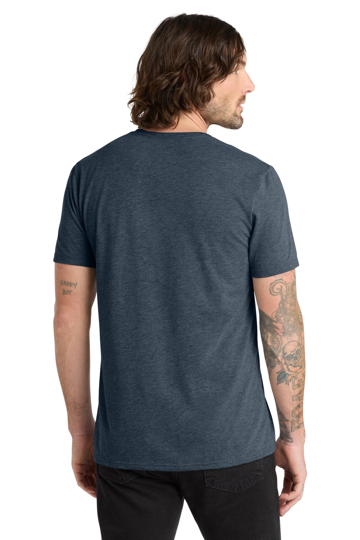 Allmade  Unisex Tri-Blend V-Neck Tee - Rebel Blue