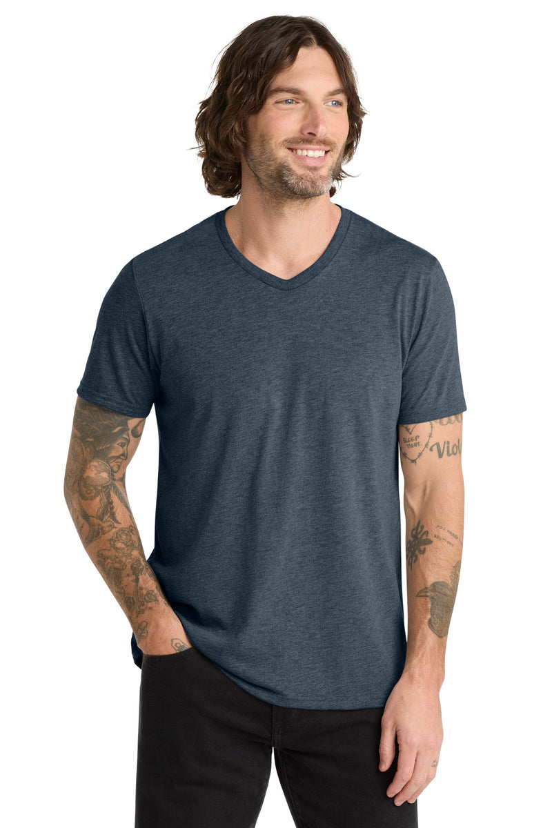 Allmade  Unisex Tri-Blend V-Neck Tee - Rebel Blue