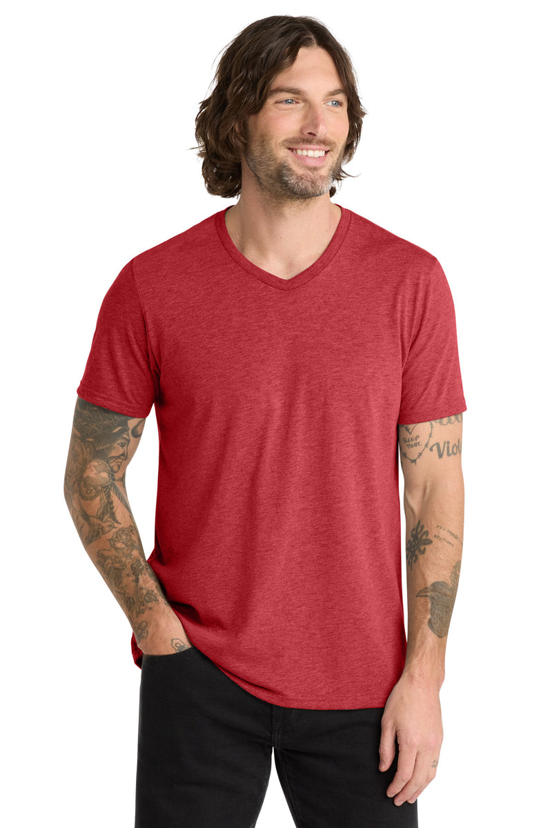Allmade  Unisex Tri-Blend V-Neck Tee - Rise Up Red