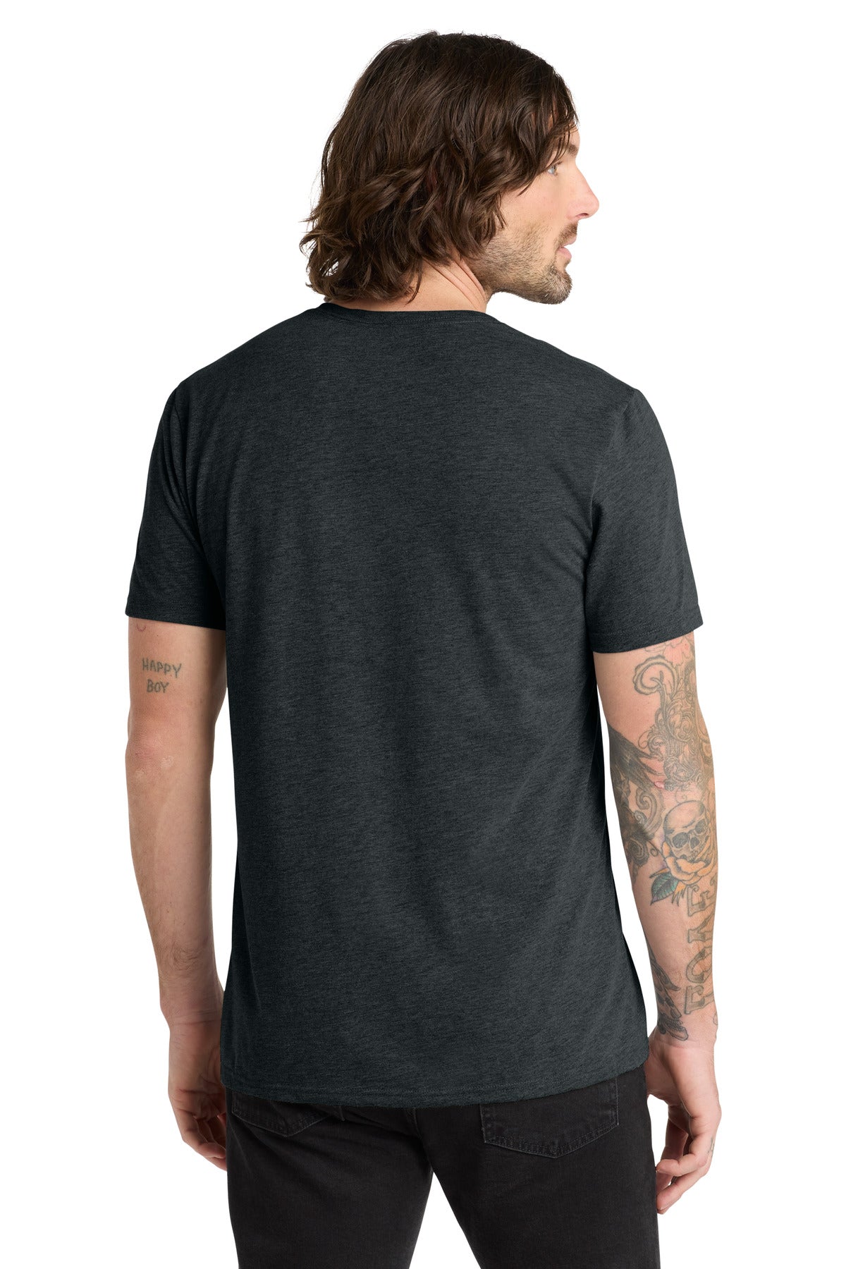 Allmade  Unisex Tri-Blend V-Neck Tee - Space Black