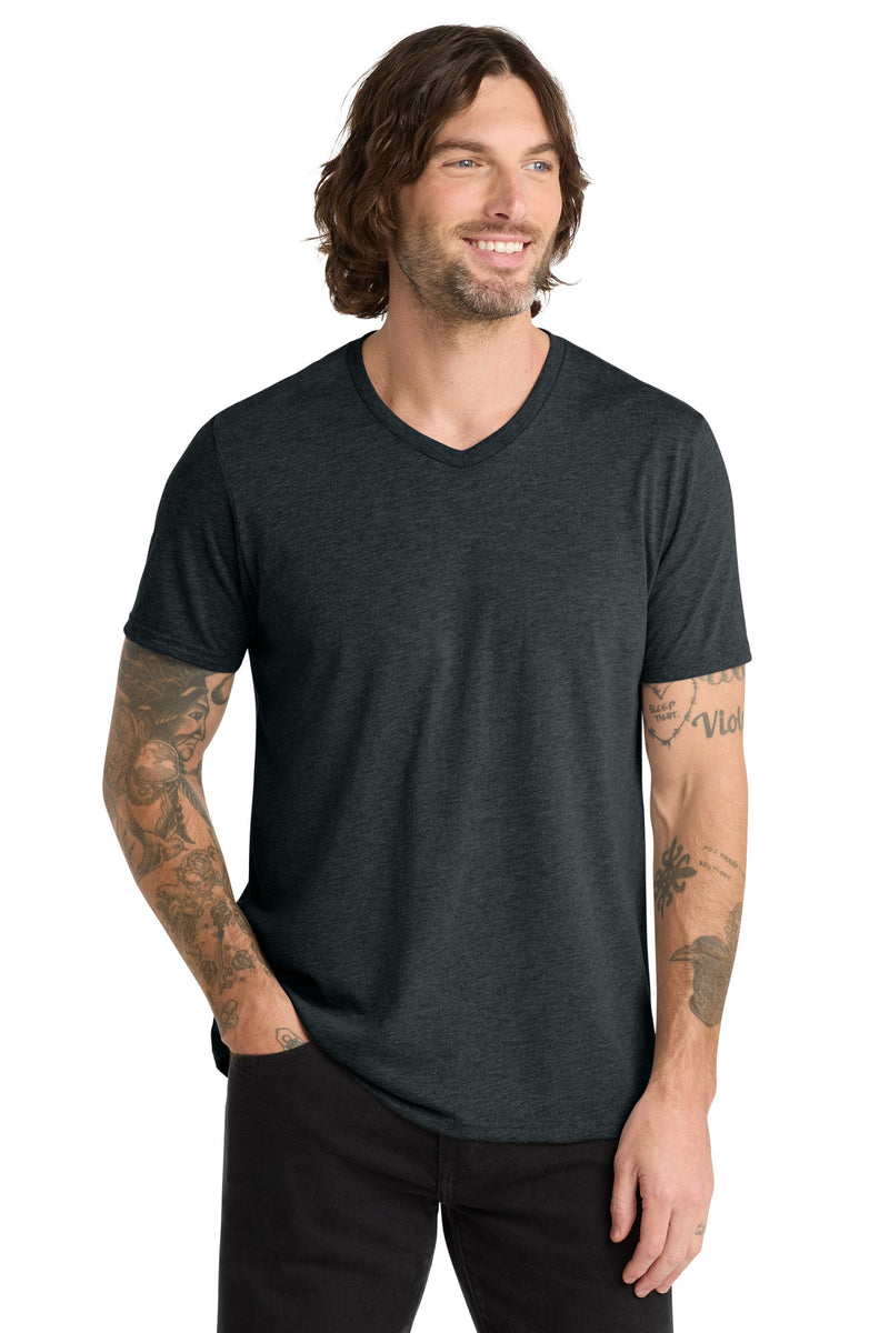 Allmade  Unisex Tri-Blend V-Neck Tee - Space Black