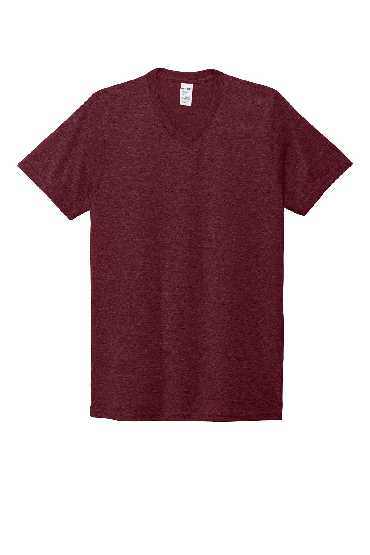 Allmade  Unisex Tri-Blend V-Neck Tee - Vino Red
