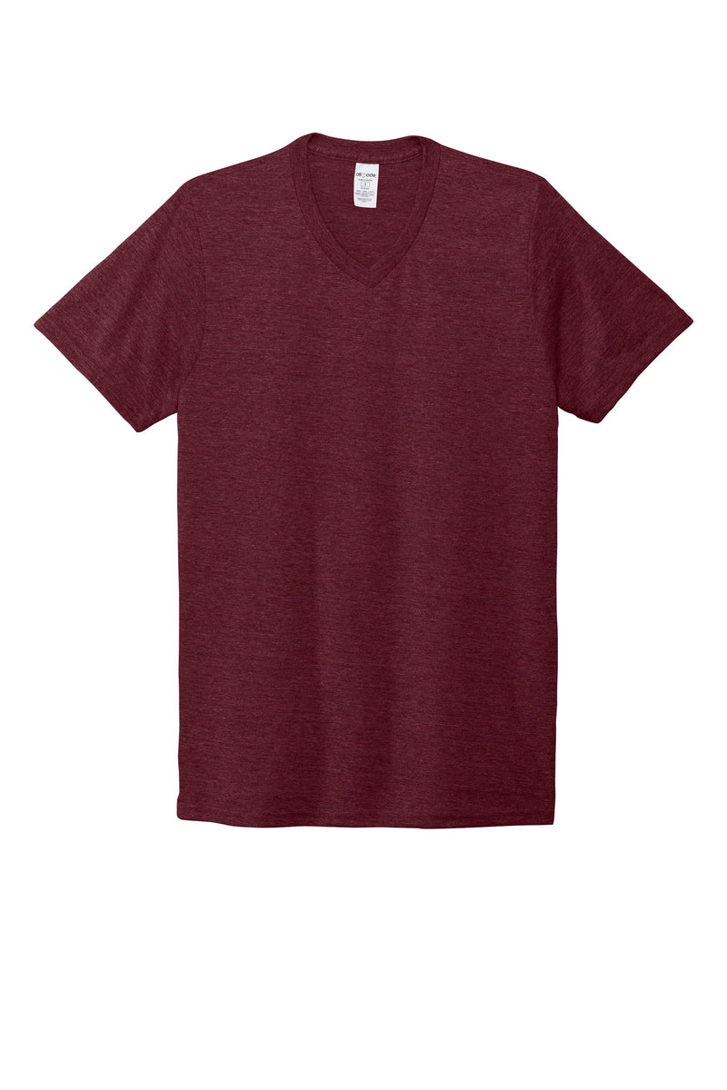 Allmade  Unisex Tri-Blend V-Neck Tee - Vino Red