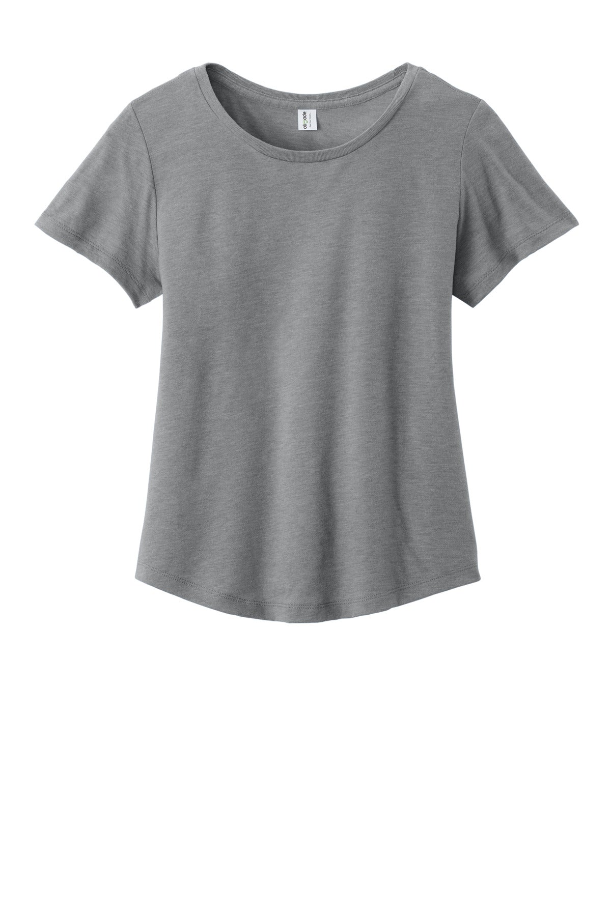 Allmade Women's Relaxed Tri-Blend Scoop Neck Tee - Aluminum Grey