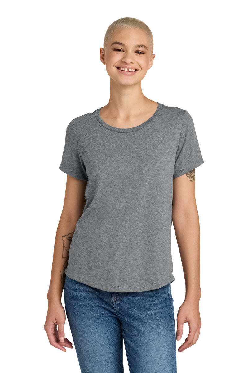 Allmade Women's Relaxed Tri-Blend Scoop Neck Tee - Aluminum Grey