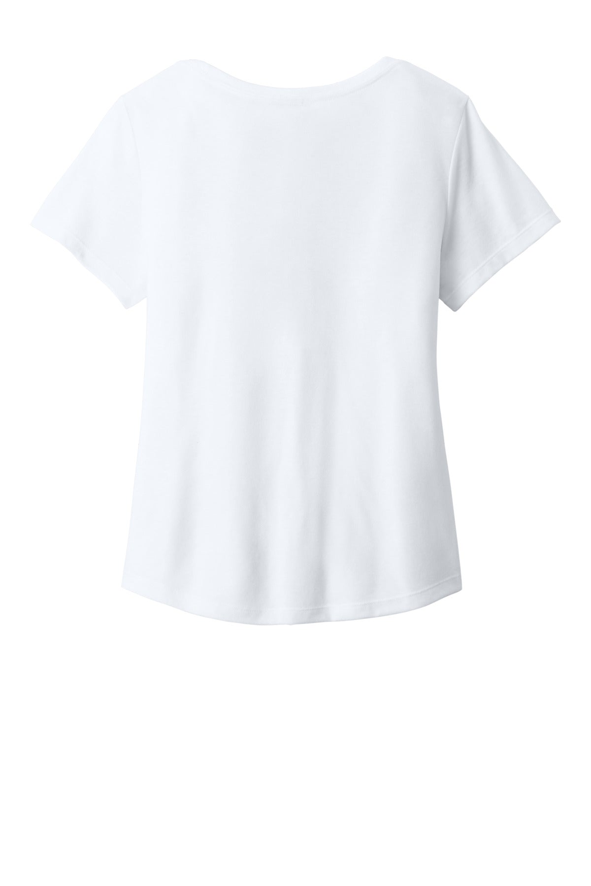 Allmade Women's Relaxed Tri-Blend Scoop Neck Tee - Bright White