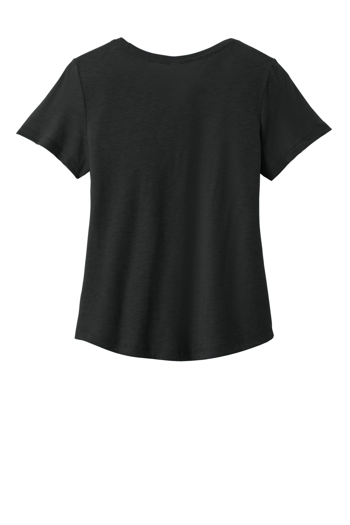 Allmade Women's Relaxed Tri-Blend Scoop Neck Tee - Deep Black