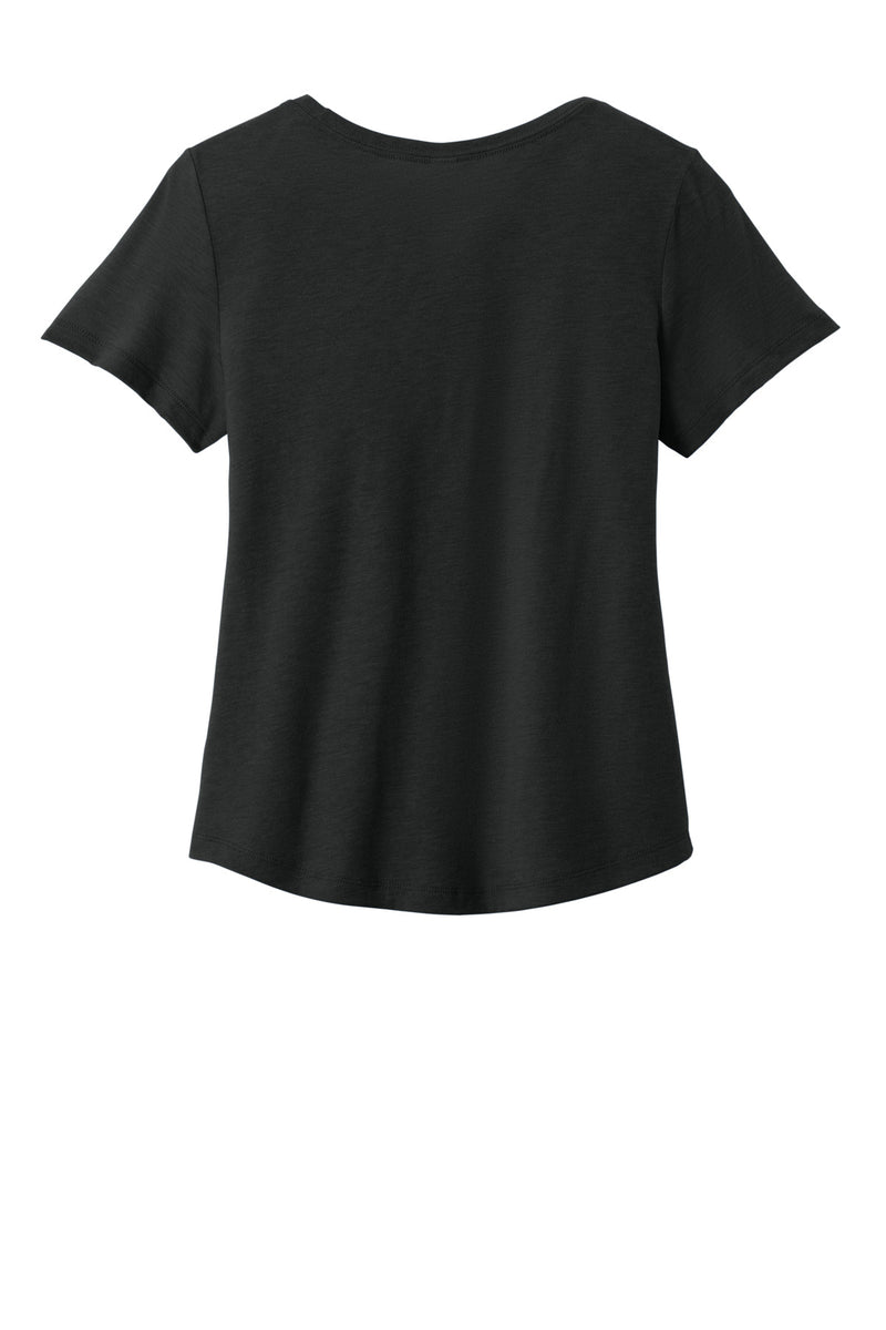 Allmade Women's Relaxed Tri-Blend Scoop Neck Tee - Deep Black