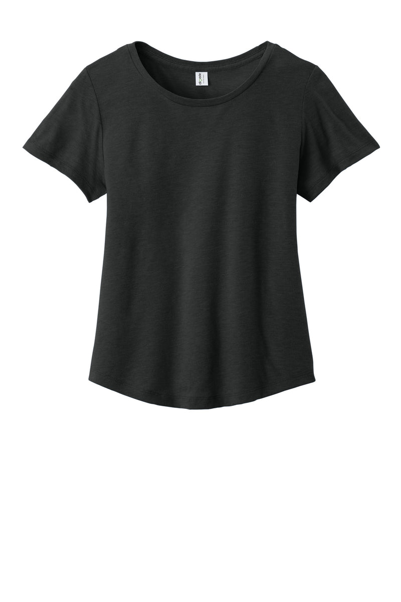 Allmade Women's Relaxed Tri-Blend Scoop Neck Tee - Deep Black