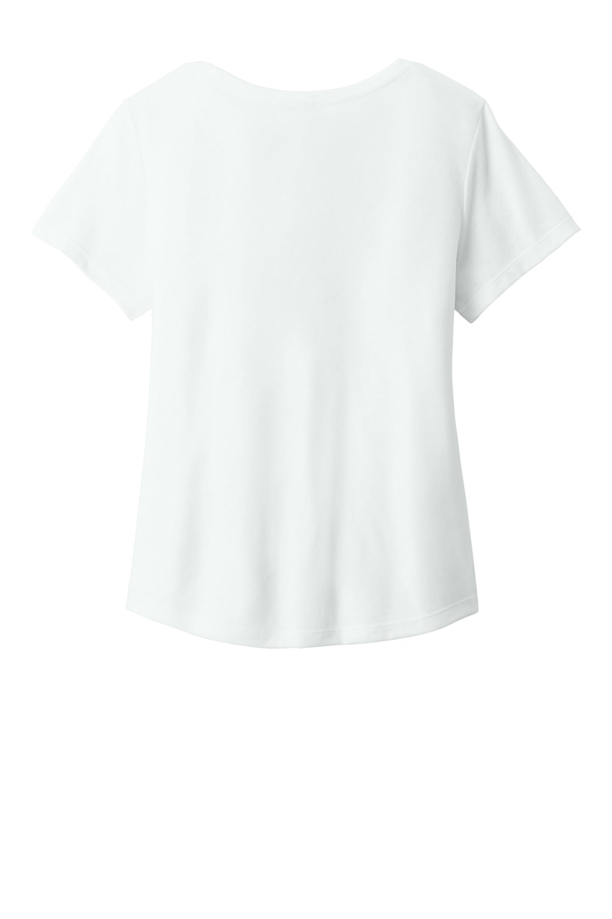 Allmade Women's Relaxed Tri-Blend Scoop Neck Tee - Fairly White