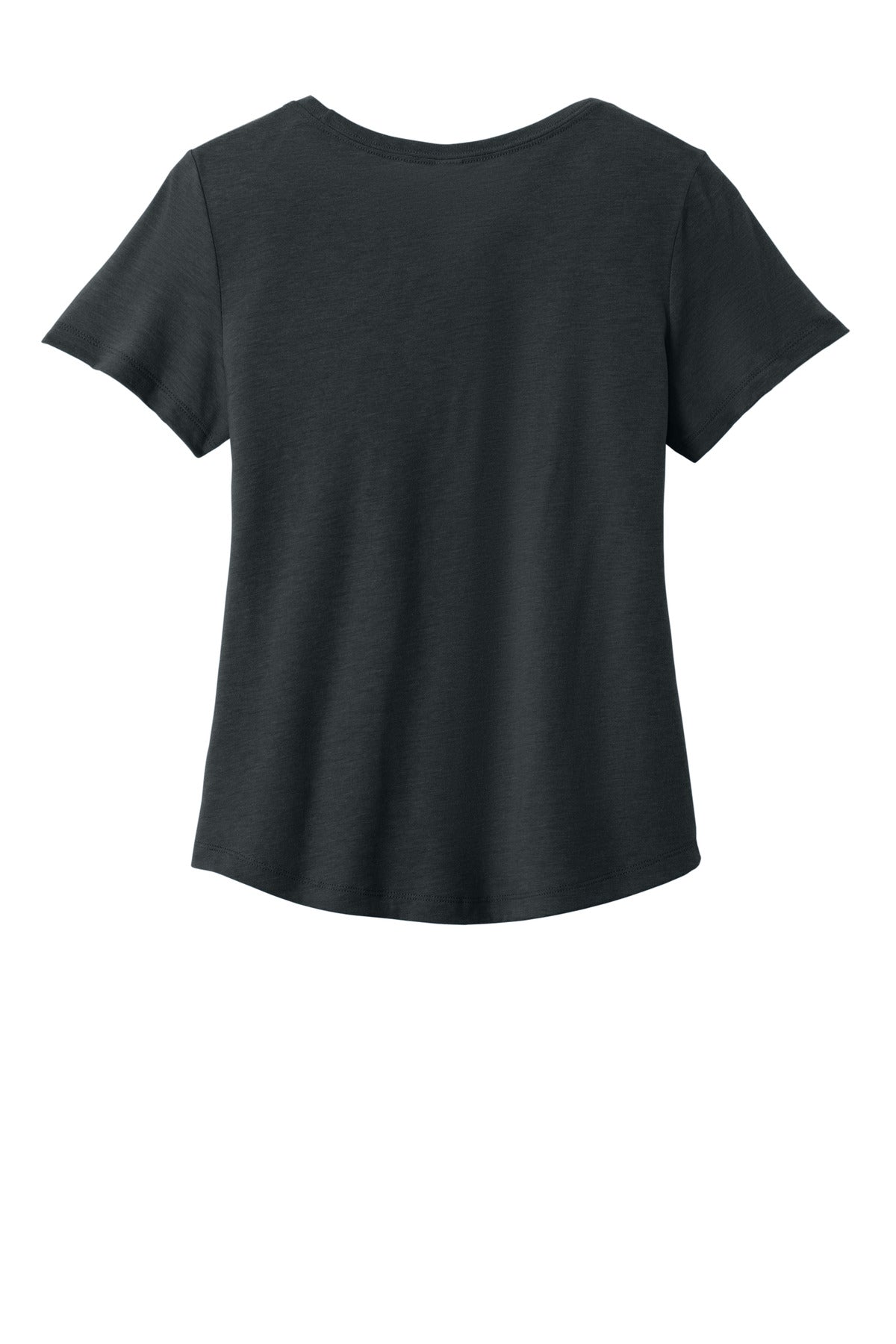 Allmade Women's Relaxed Tri-Blend Scoop Neck Tee - Space Black