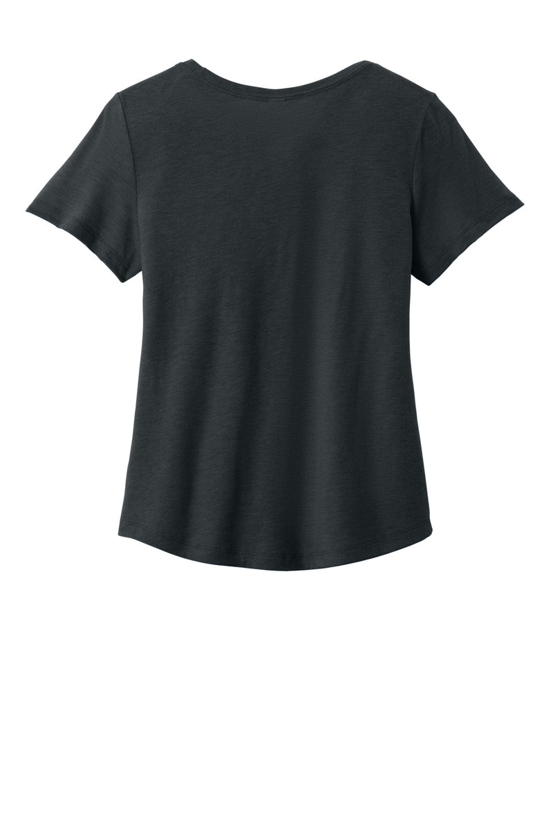 Allmade Women's Relaxed Tri-Blend Scoop Neck Tee - Space Black