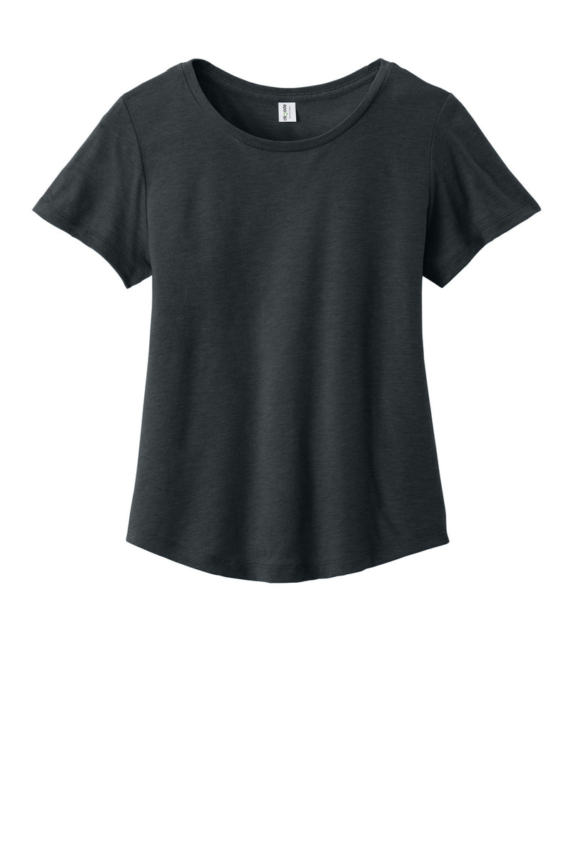 Allmade Women's Relaxed Tri-Blend Scoop Neck Tee - Space Black