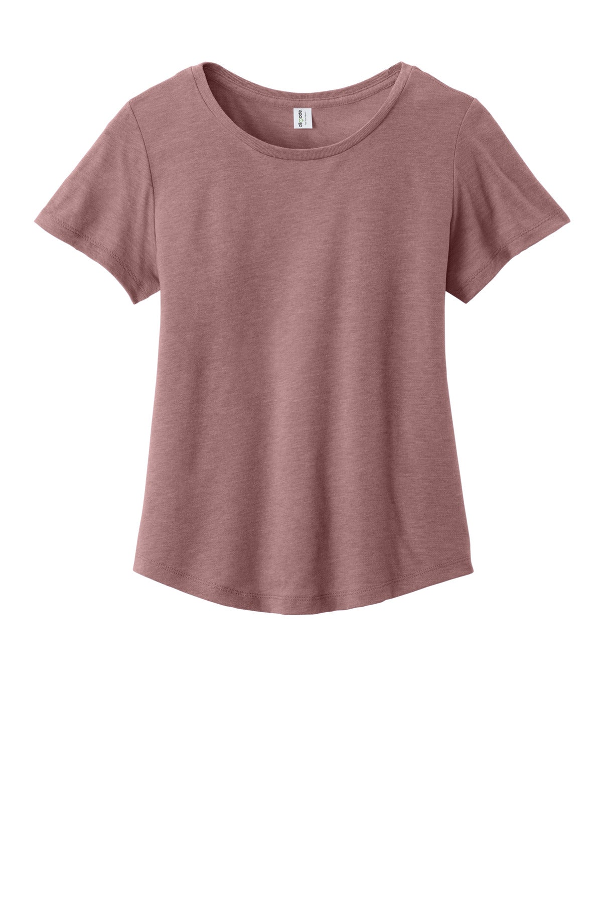 Allmade Women's Relaxed Tri-Blend Scoop Neck Tee - Vintage Rose