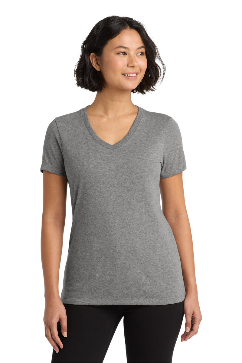 Allmade  Women's Tri-Blend V-Neck Tee - Aluminum Grey