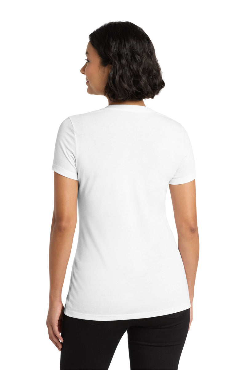 Allmade  Women's Tri-Blend V-Neck Tee - Bright White