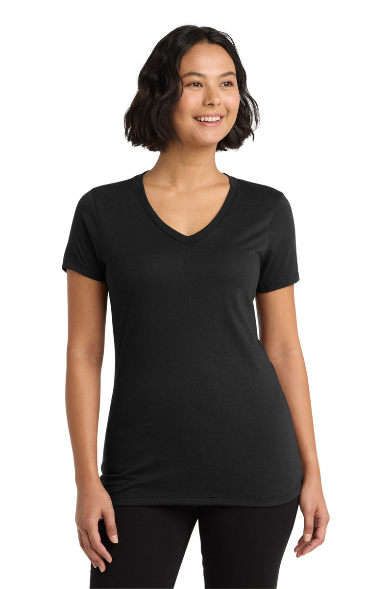 Allmade  Women's Tri-Blend V-Neck Tee - Deep Black