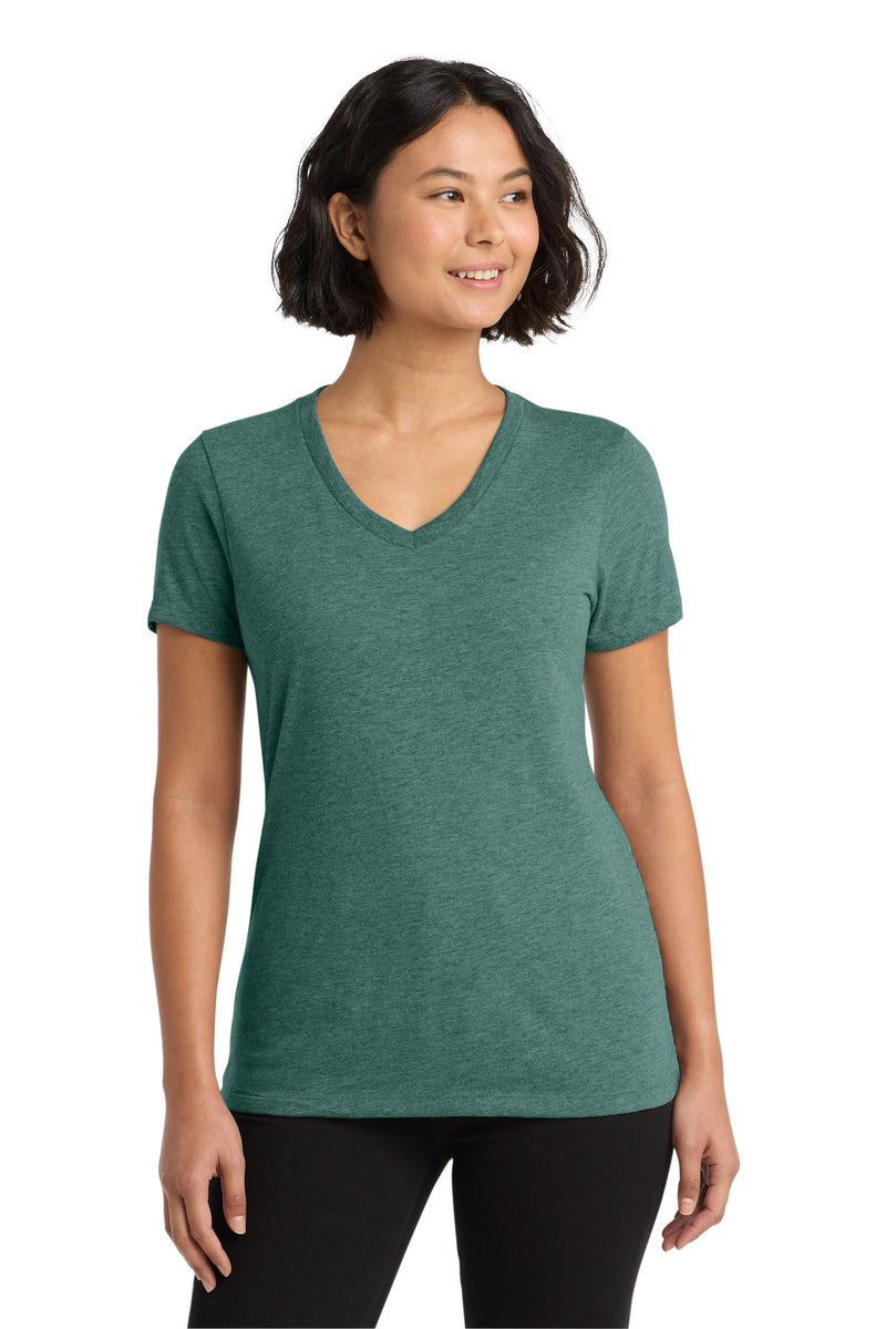 Allmade  Women's Tri-Blend V-Neck Tee - Deep Sea Green
