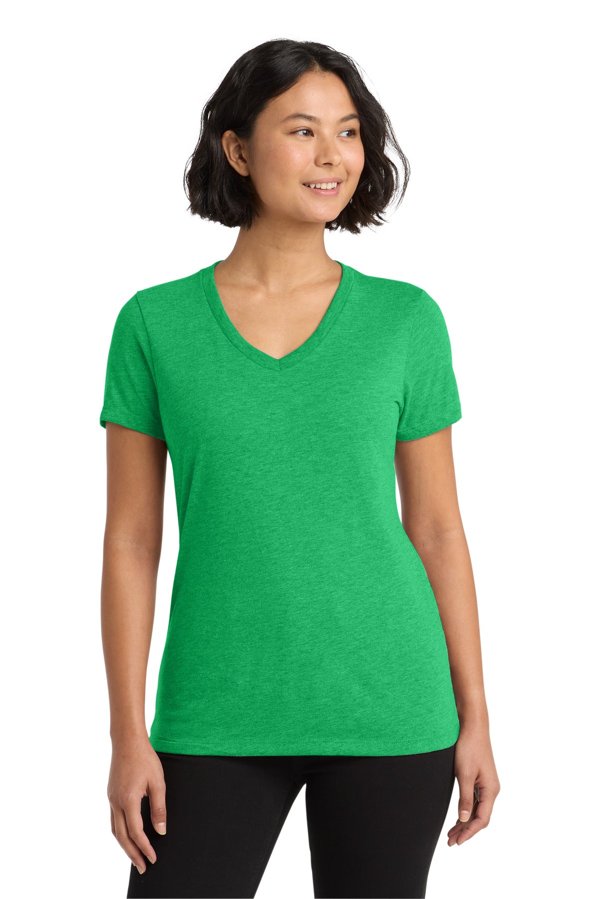 Allmade  Women's Tri-Blend V-Neck Tee - Enviro Green