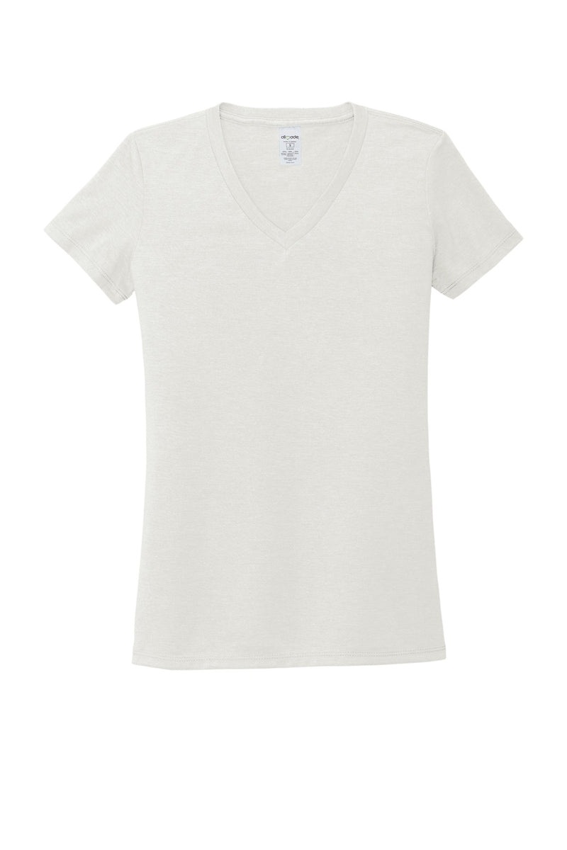 Allmade  Women's Tri-Blend V-Neck Tee - Fairly White