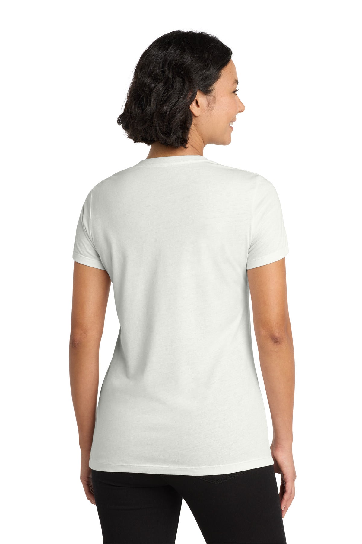 Allmade  Women's Tri-Blend V-Neck Tee - Fairly White