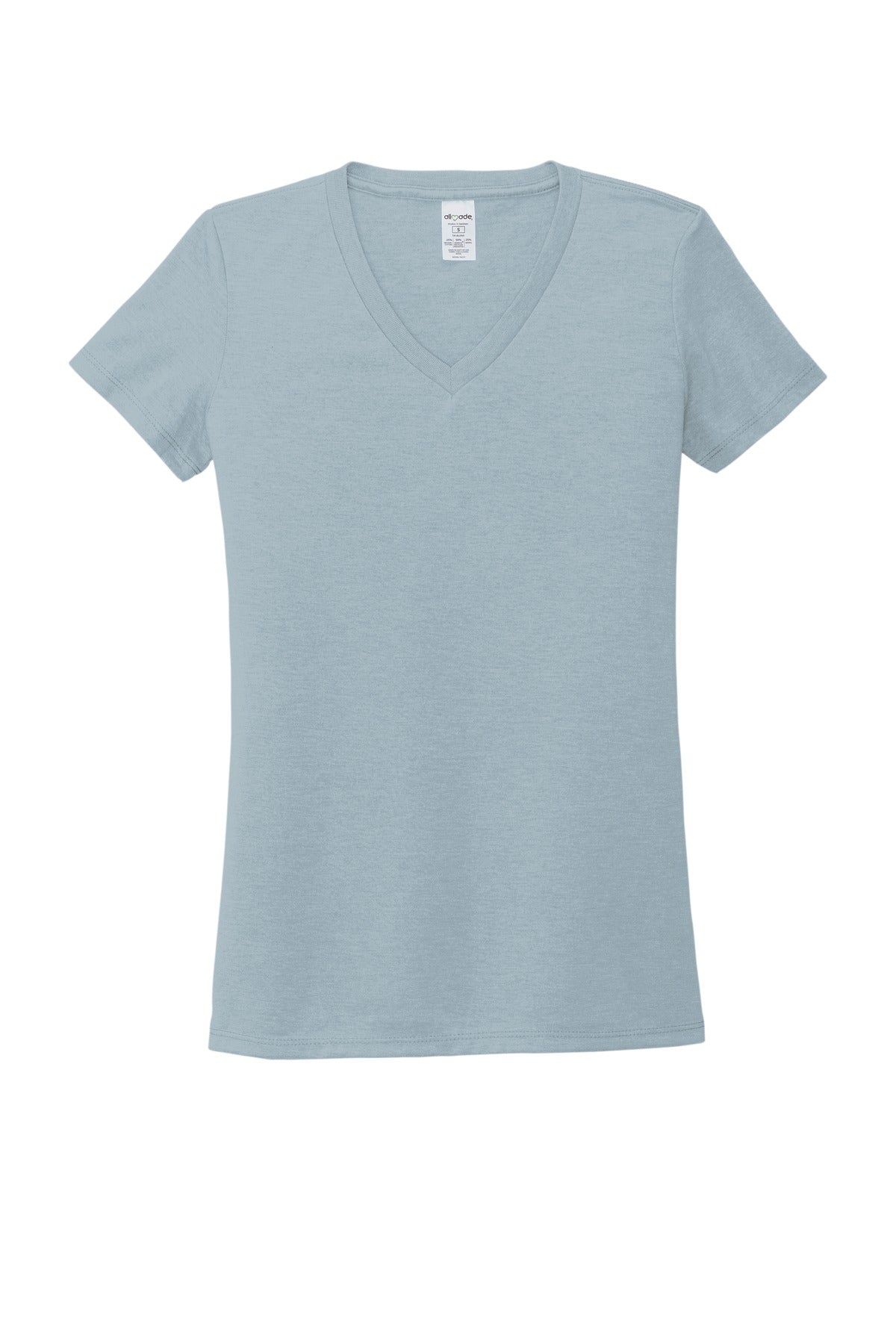 Allmade  Women's Tri-Blend V-Neck Tee - I Like You Blue