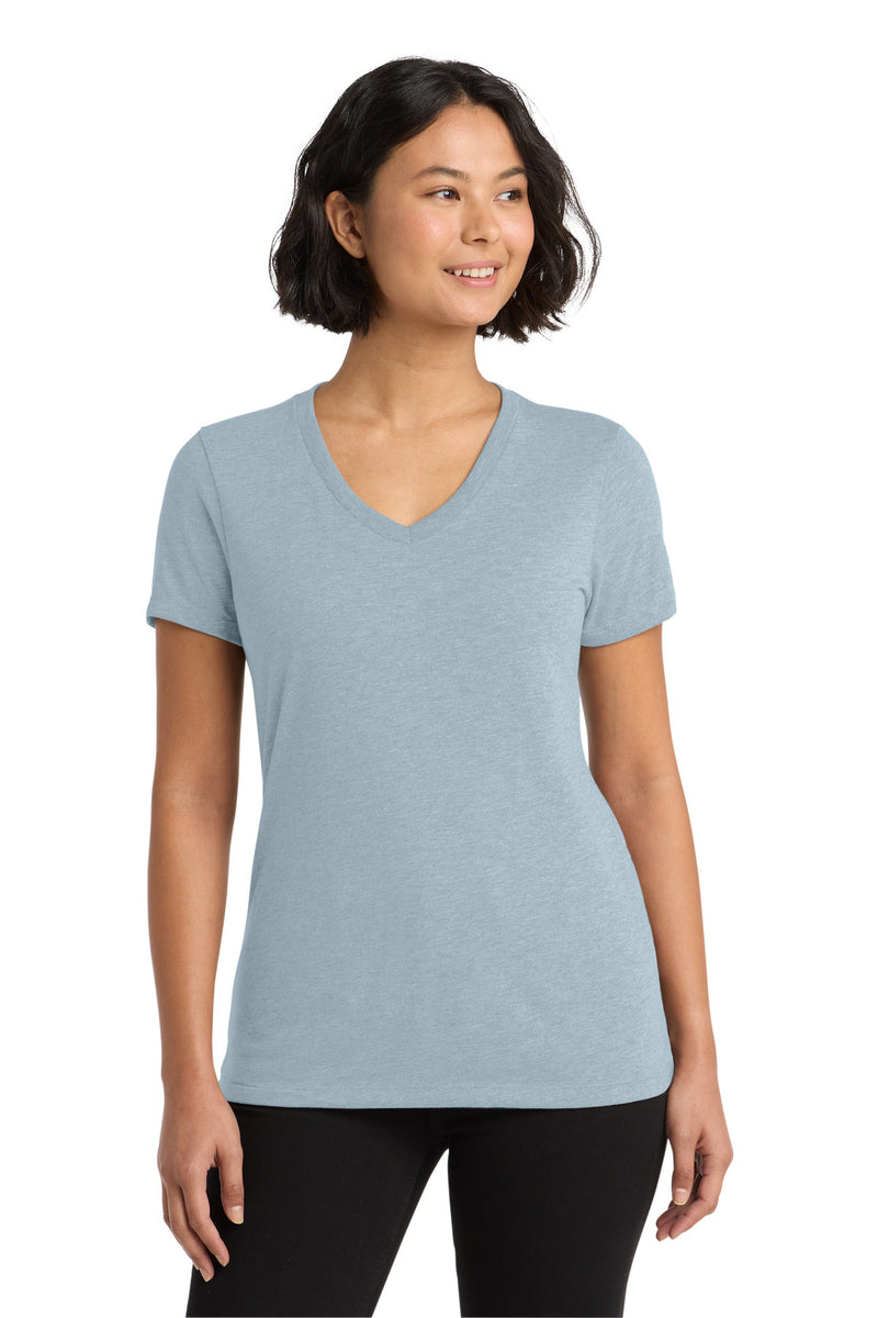 Allmade  Women's Tri-Blend V-Neck Tee - I Like You Blue