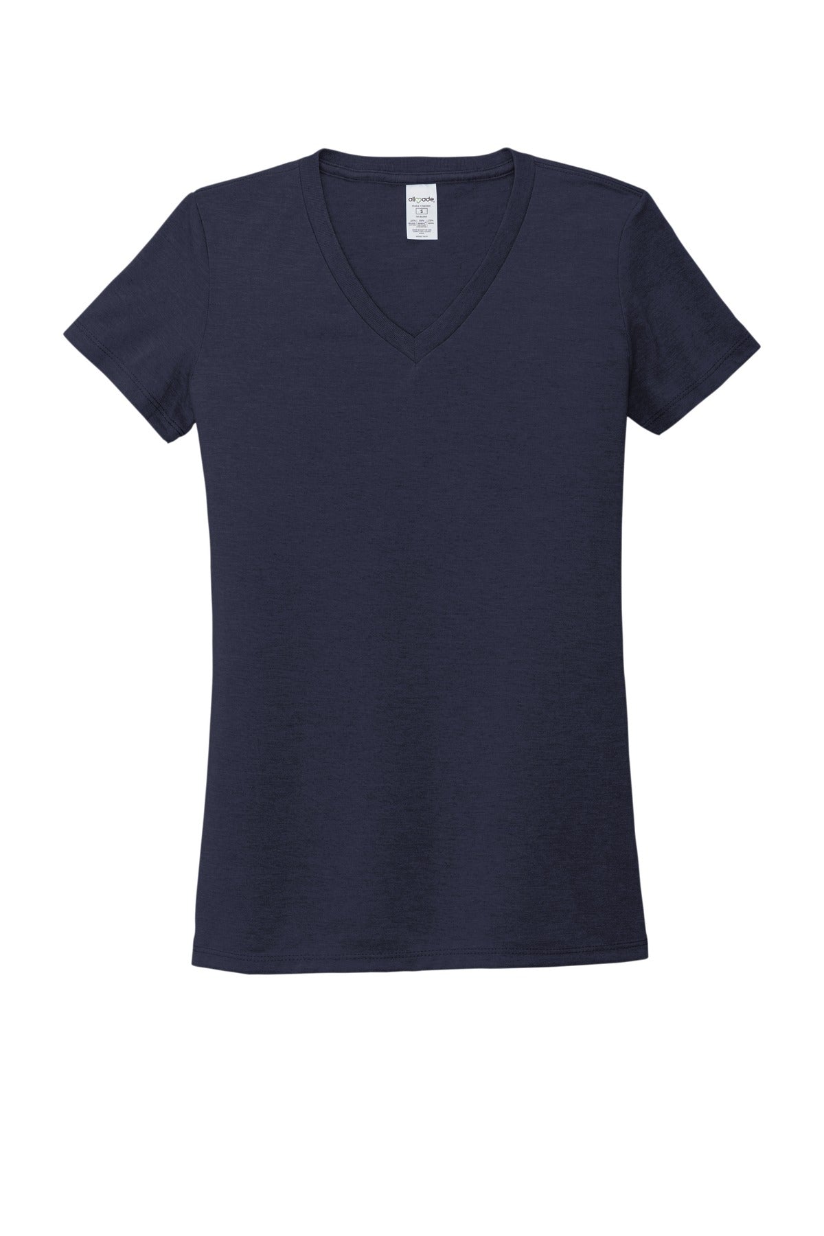 Allmade  Women's Tri-Blend V-Neck Tee - Night Sky Navy