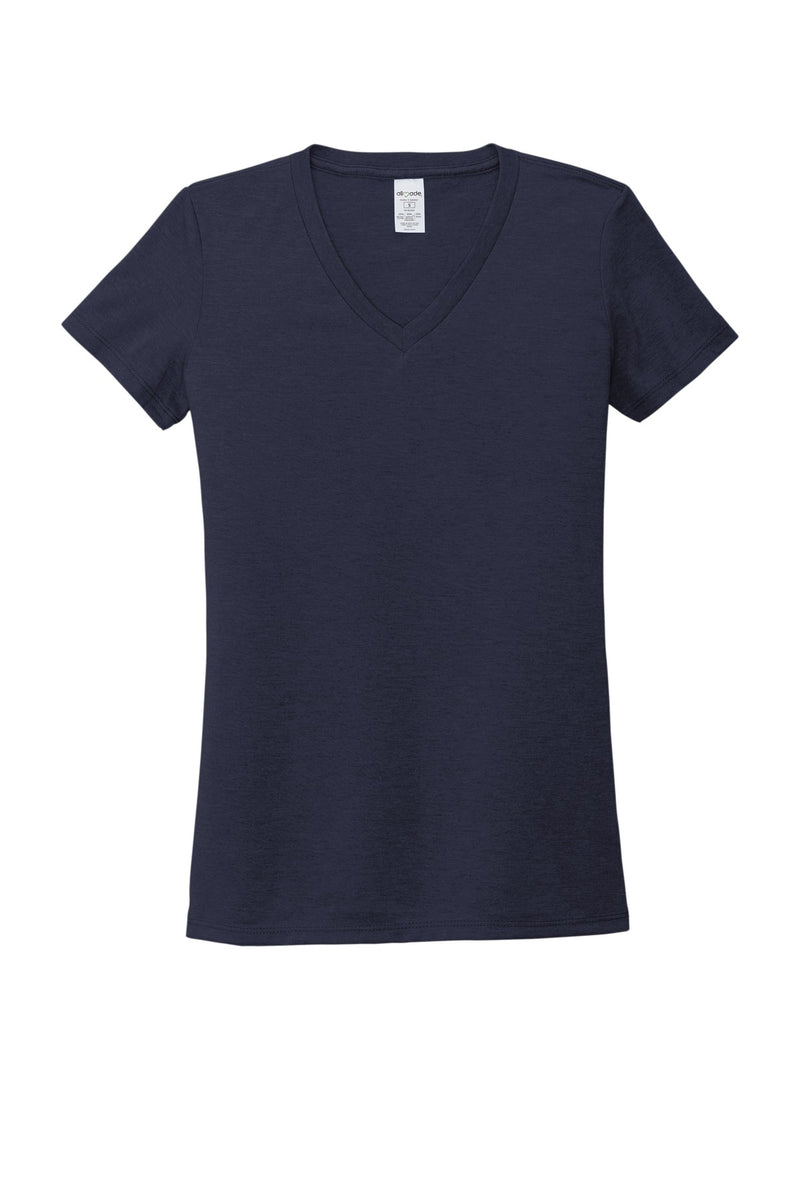 Allmade  Women's Tri-Blend V-Neck Tee - Night Sky Navy