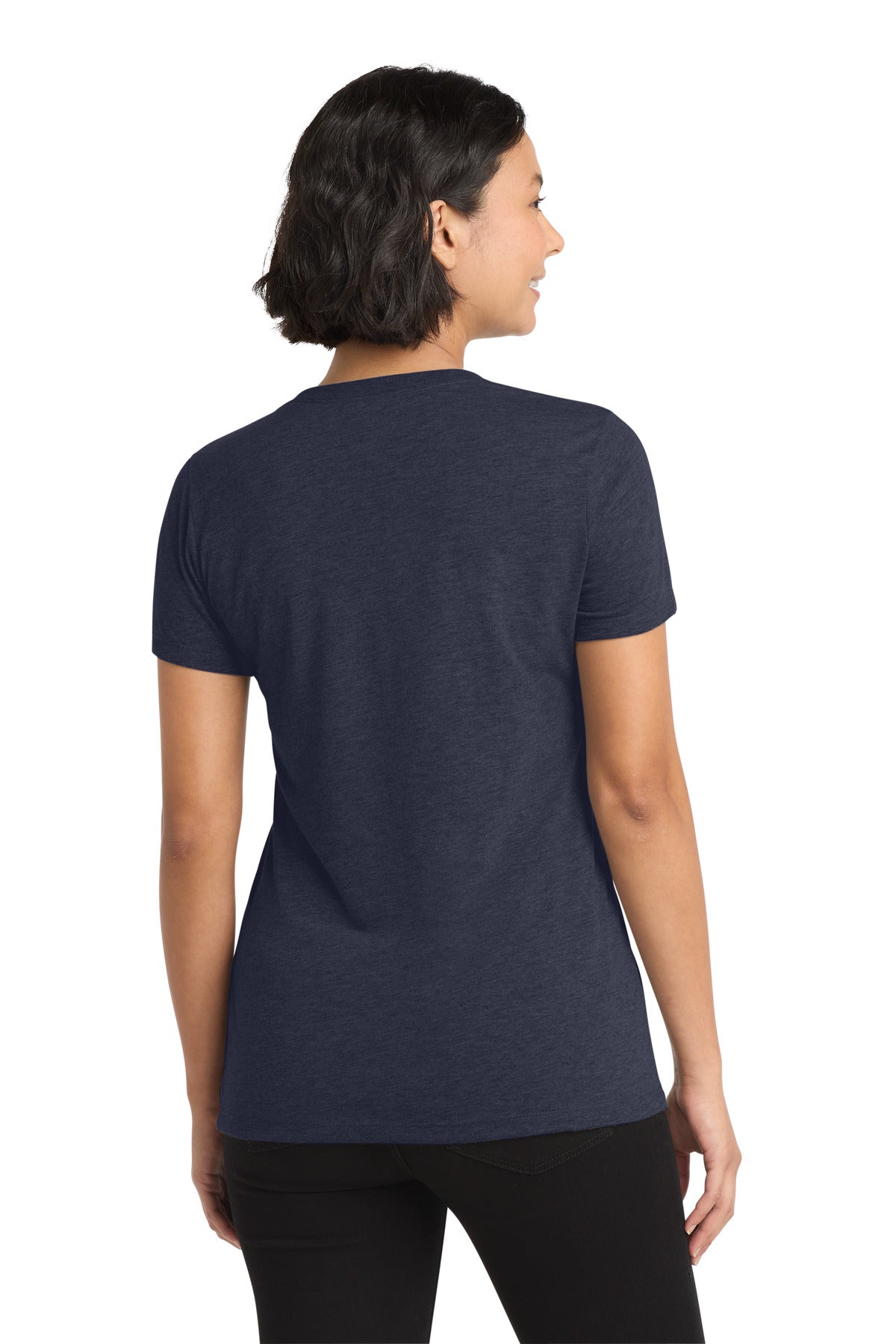 Allmade  Women's Tri-Blend V-Neck Tee - Night Sky Navy