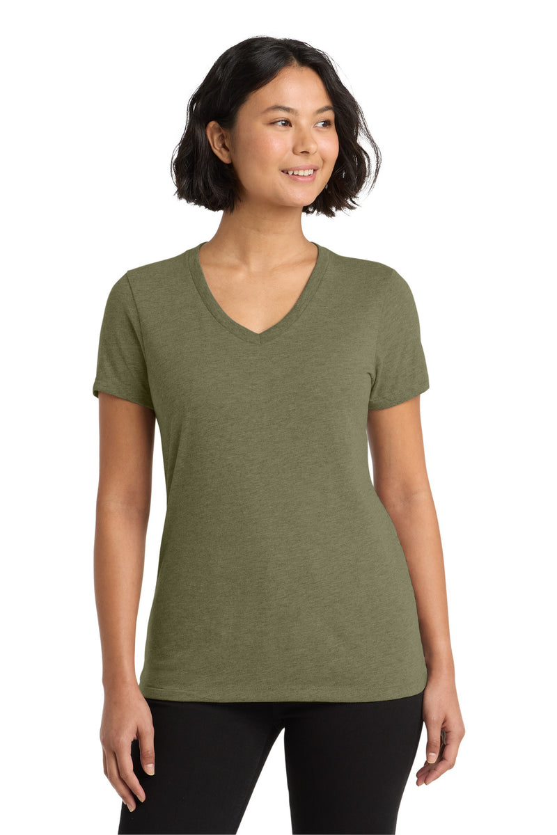 Allmade  Women's Tri-Blend V-Neck Tee - Olive You Green