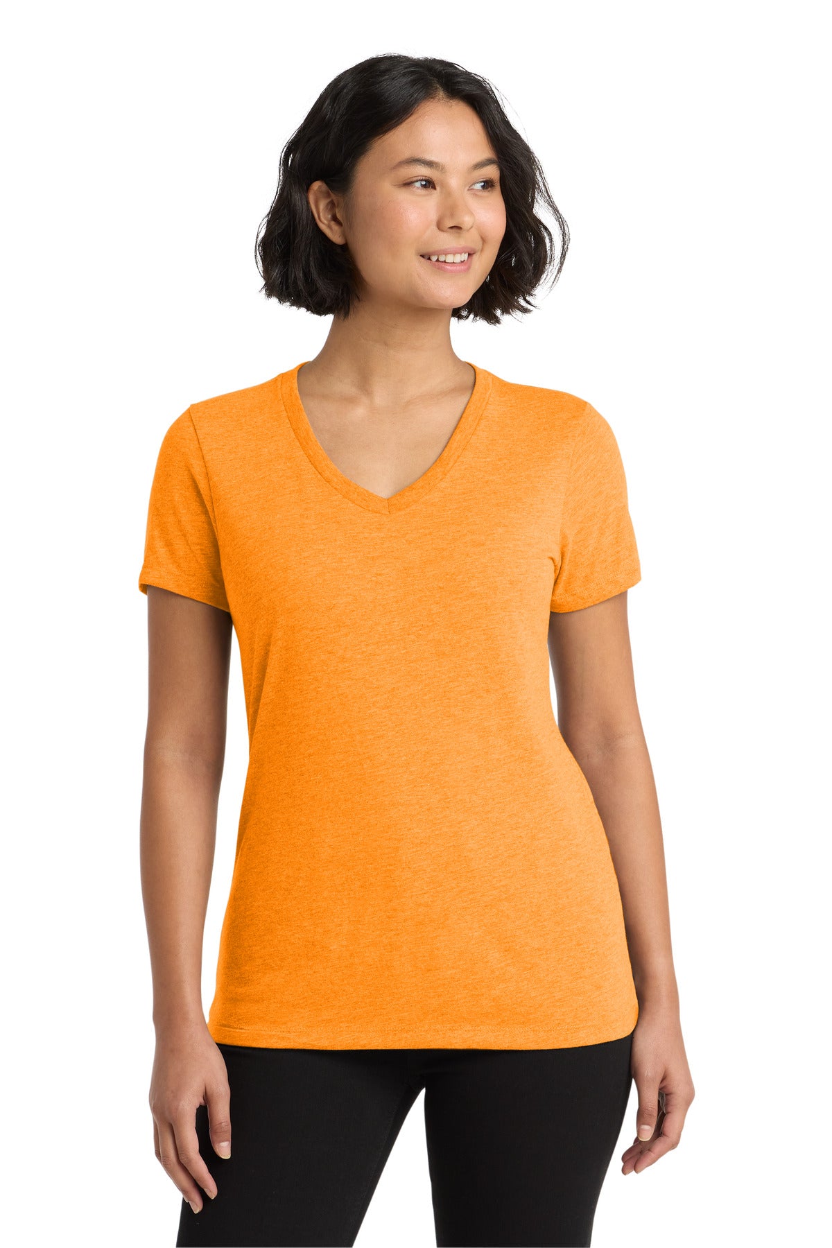 Allmade  Women's Tri-Blend V-Neck Tee - Orange You Fancy