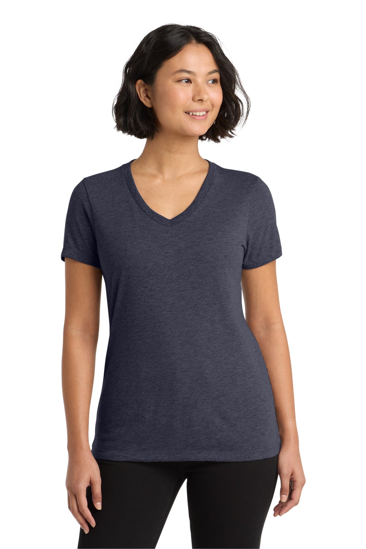 Allmade  Women's Tri-Blend V-Neck Tee - Rebel Blue