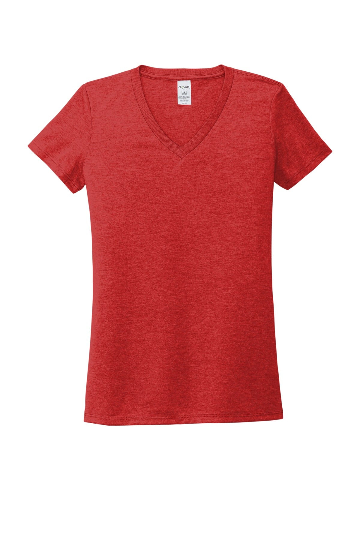 Allmade  Women's Tri-Blend V-Neck Tee - Rise Up Red