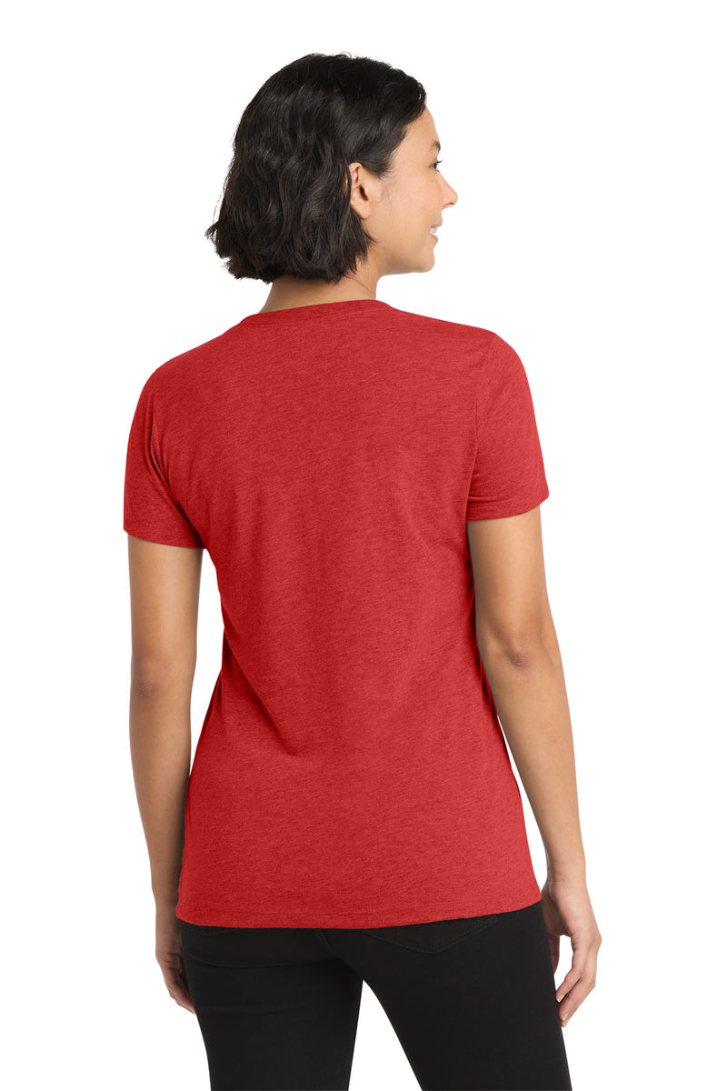 Allmade  Women's Tri-Blend V-Neck Tee - Rise Up Red